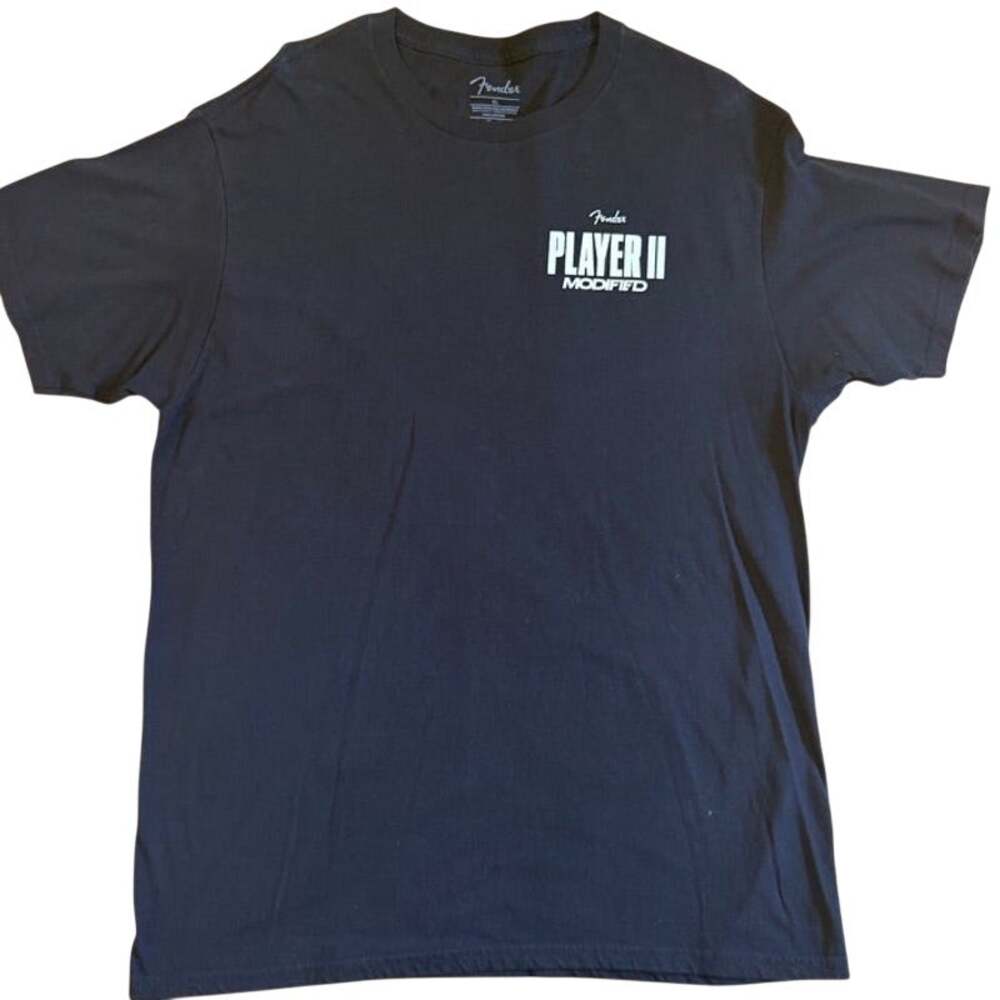 Fender Player II Modified Hot-Rodded Ready to Go Black Men's Shirt XL